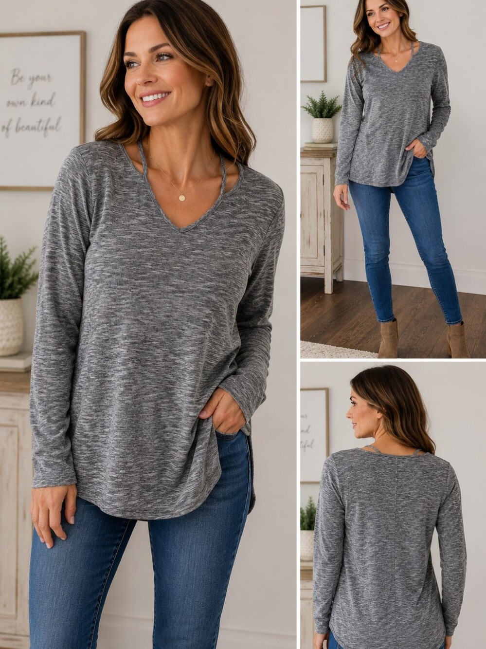 JUICY COUTURE GRAY TOP ✨️